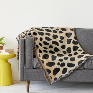 Cheetah Print Pattern Throw Blanket