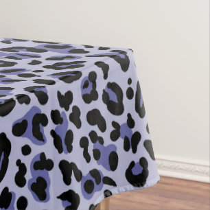 Cheetah print - periwinkle tablecloth