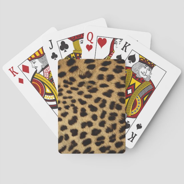 Cheetah Print Playing Cards (Back)