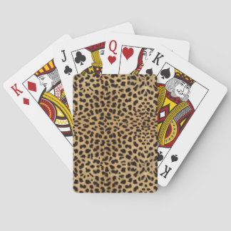 Cheetah Print Playing Cards