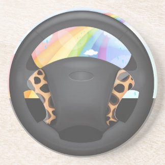 Cheetah Print Steering Wheel Coaster