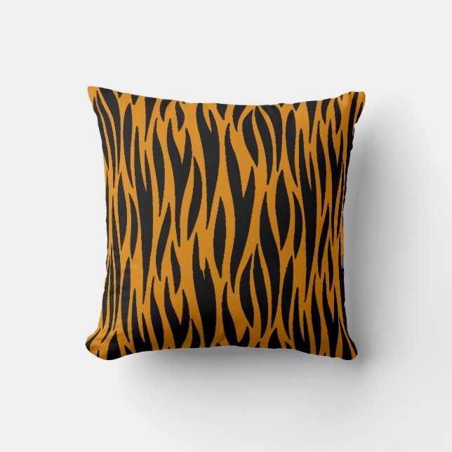  Cheetah Print Throw Pillow (Front)