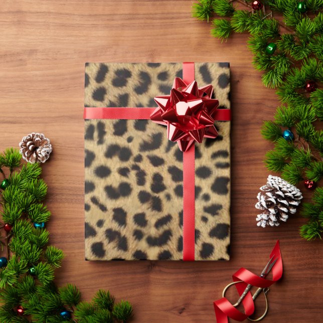 Cheetah Print Wrapping Paper (Holiday Gift)