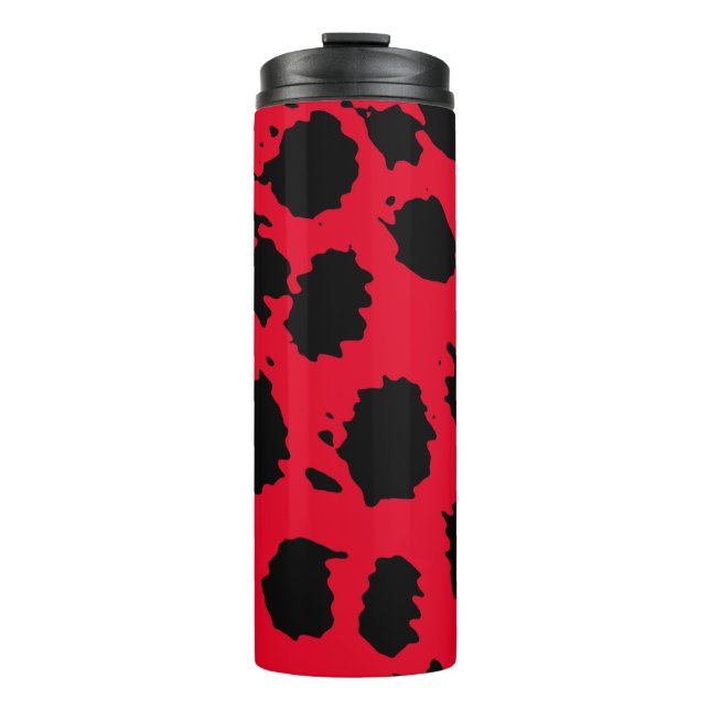 Cheetah Red Thermal Tumbler (Front)