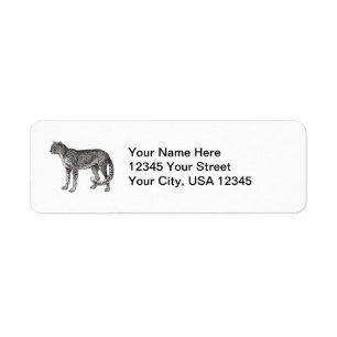Cheetah Return Address Labels
