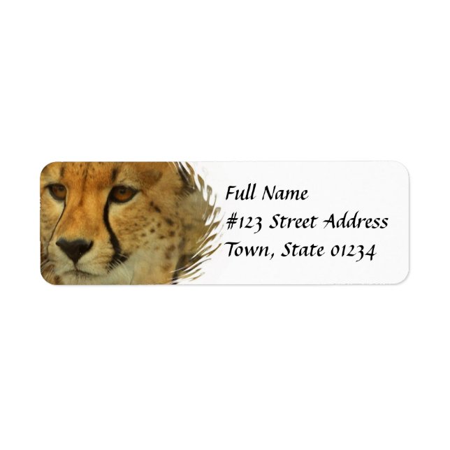 Cheetah Return Address Mailing Label (Front)