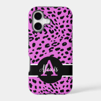 Cheetah rose/violet Imprimer coque iphone monogram