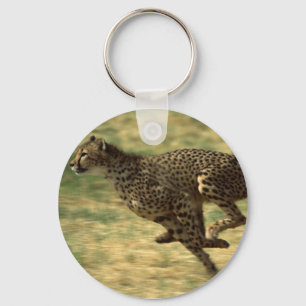 Cheetah Run Keychain