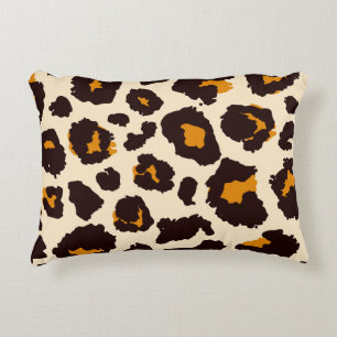 Cheetah Skin, Animal Print Texture. Accent Pillow
