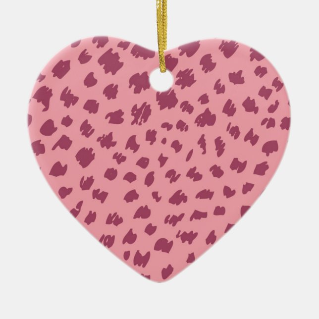 Cheetah skin ceramic ornament (Front)
