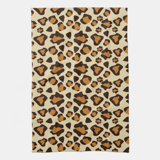 Cheetah skin pattern kitchen towel (Vertical)