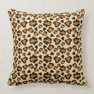 Cheetah skin pattern throw pillow