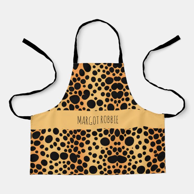 Cheetah skin Small Safari Pattern Apron (Front)