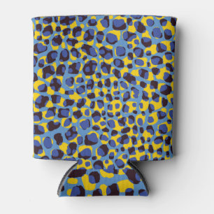 Cheetah skin texture, seamless animal print. can cooler