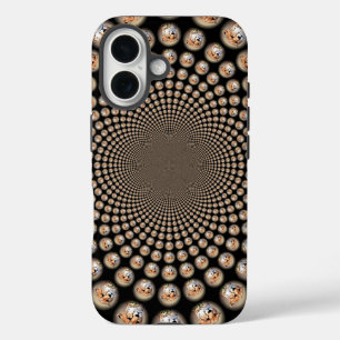 Cheetah Spin Spectacle – Feline Frenzy: Colourful  iPhone 16 Case