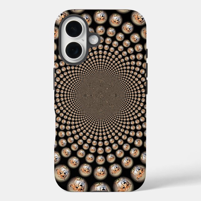 Cheetah Spin Spectacle – Feline Frenzy: Colourful  Case-Mate iPhone Case (Back)