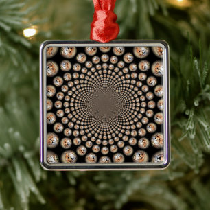 Cheetah Spin Spectacle – Feline Frenzy: Colourful  Metal Ornament