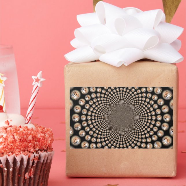 Cheetah Spin Spectacle – Feline Frenzy: Colourful  Sticker (Party)