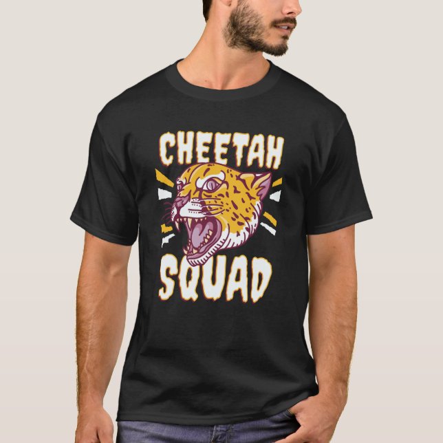 Cheetah Squad Fastest Cat Cheetah T-Shirt (Front)