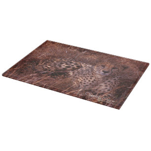 Cheetah Stare Cutting Board