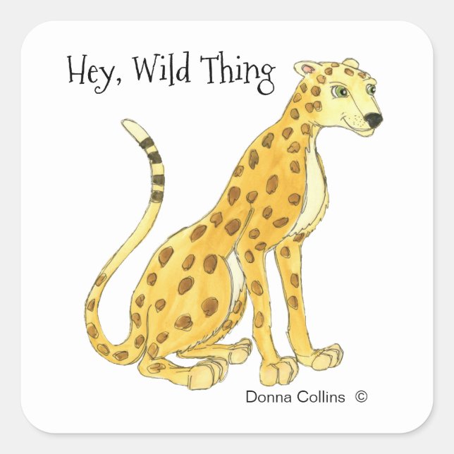 Cheetah Sticker (Front)