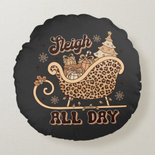 Cheetah Styled Christmas Pillow