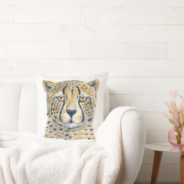 Cheetah Throw Pillow (Couch)