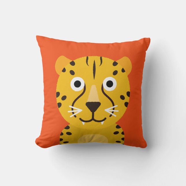 Cheetah Throw Pillow (Front)