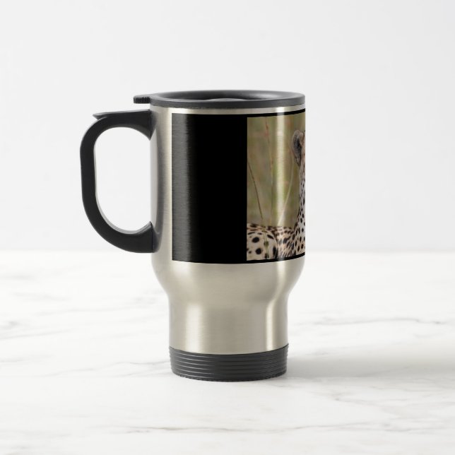Cheetah Travel Mug (Left)