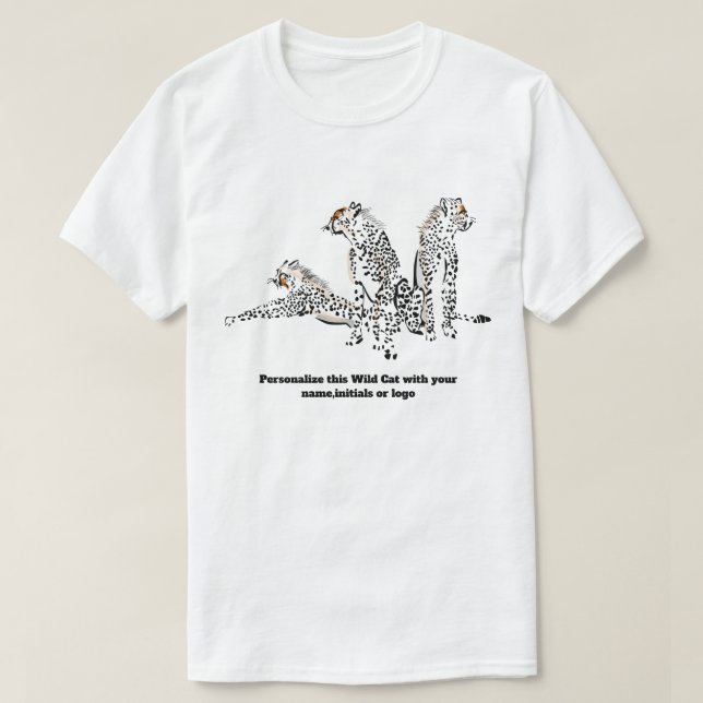 Cheetah Wild Cat  Wild Life T shirts (Design Front)