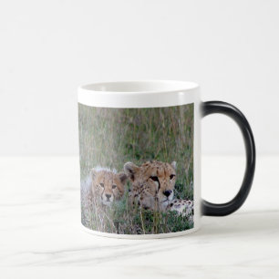 Cheetah with cub Mug