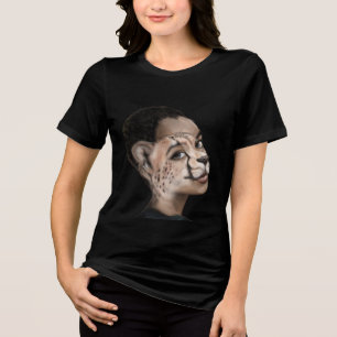 Cheetah Woman Tri-Blend Shirt