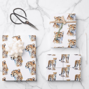 Cheetah Wrapping Paper Sheet