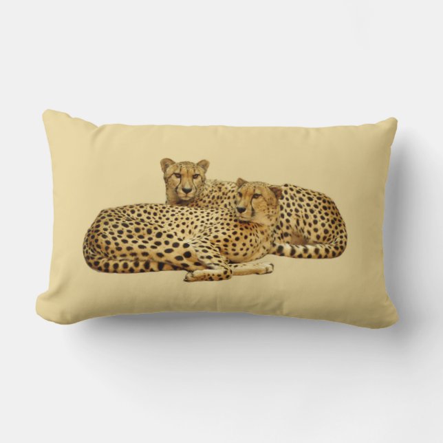Cheetahs Lumbar Pillow (Front)
