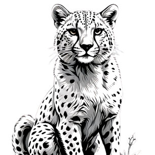 Cheetah's Timeless Sprint: Speed & Survival T-Shirt