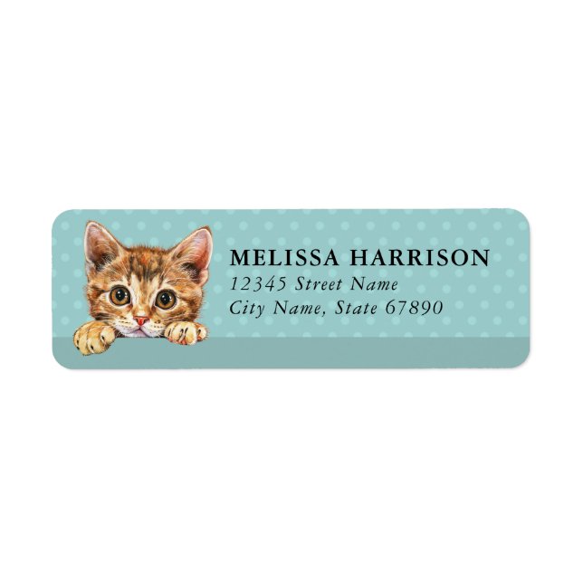 Cheetoh Cat Return Address Labels (Front)