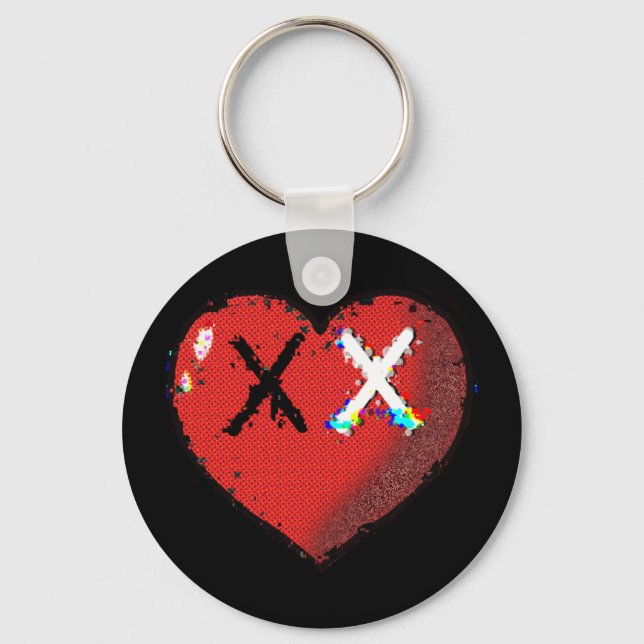 Cheez Heart Keychain (Front)