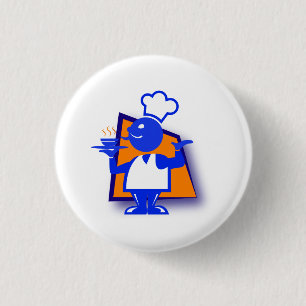 Chef 1 Inch Round Button