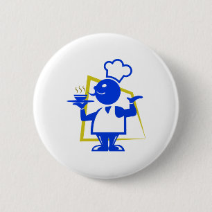 Chef 2 Inch Round Button