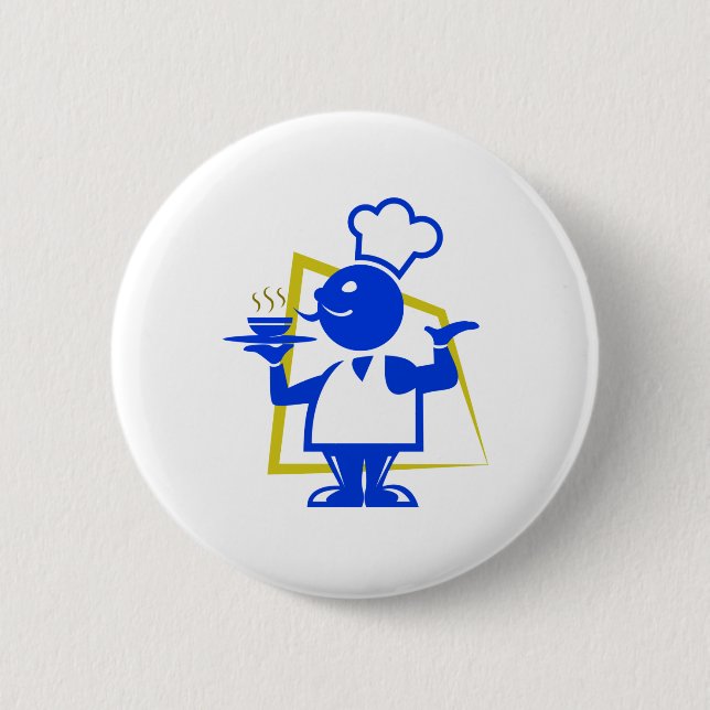 Chef 2 Inch Round Button (Front)
