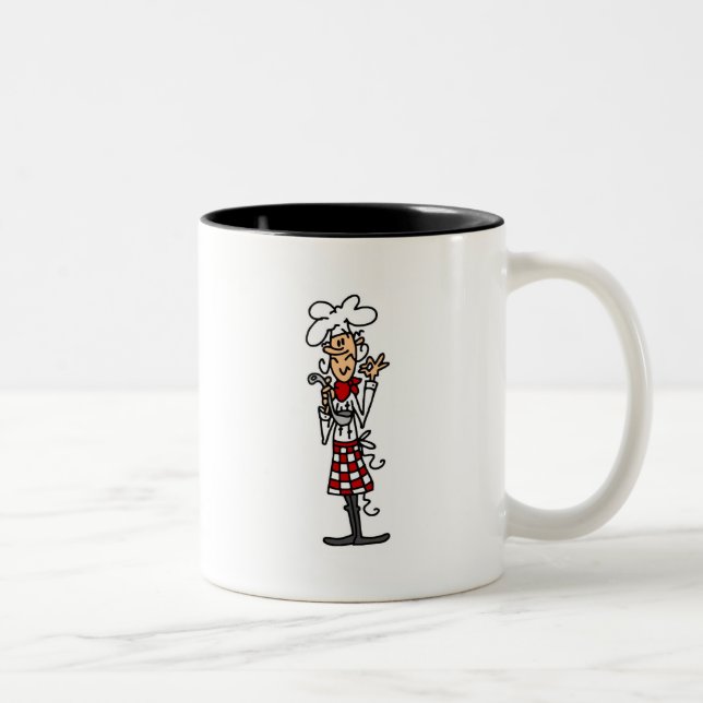 Chef a Pinch of This T-shirts and Gifts Two-Tone Coffee Mug (Right)