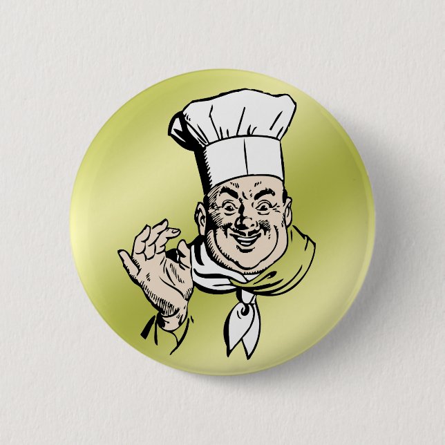 Chef approve 2 inch round button (Front)