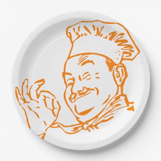 Chef approved paper plate (Front)