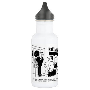 Chef at Restaurant Not Been on Television Cartoon  532 Ml Water Bottle