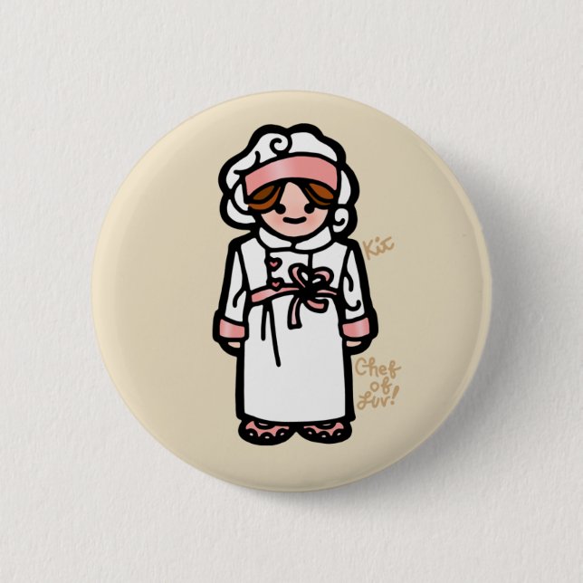 chef badge. 2 inch round button (Front)