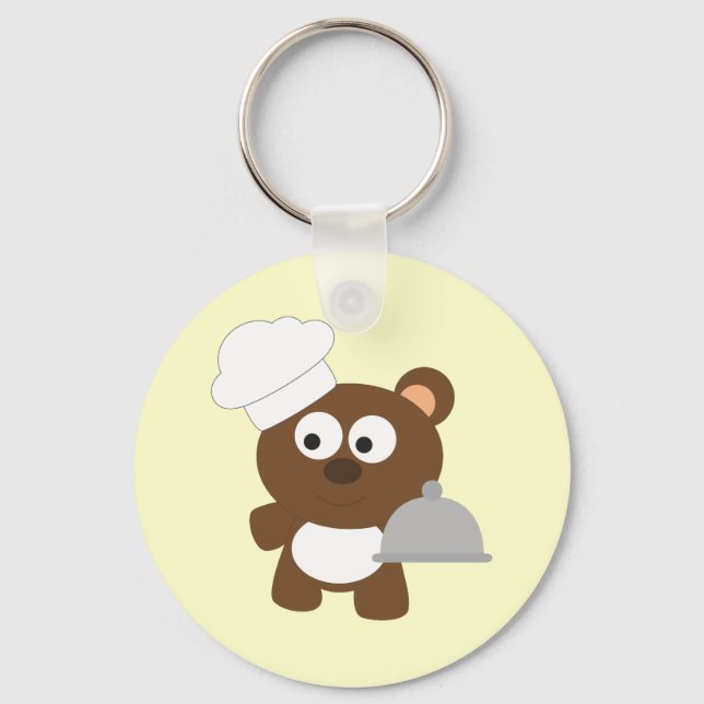 Chef Bear Keychain (Front)