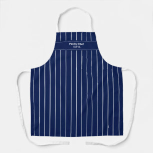 Chef Blue and White Stripes Apron