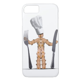 Chef box man character with cutlery Case-Mate iPhone case