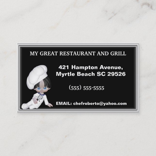Chef Business Card (Front)