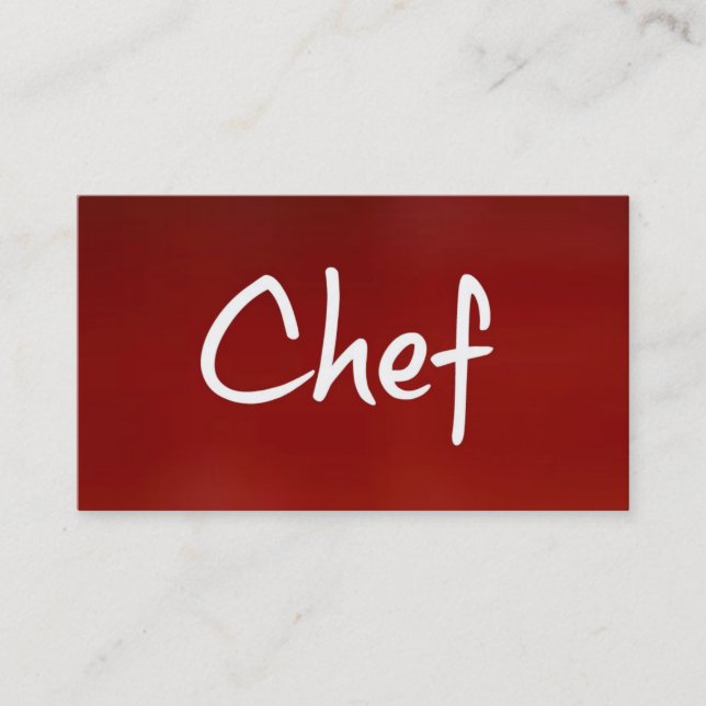 Chef Business Card (Front)